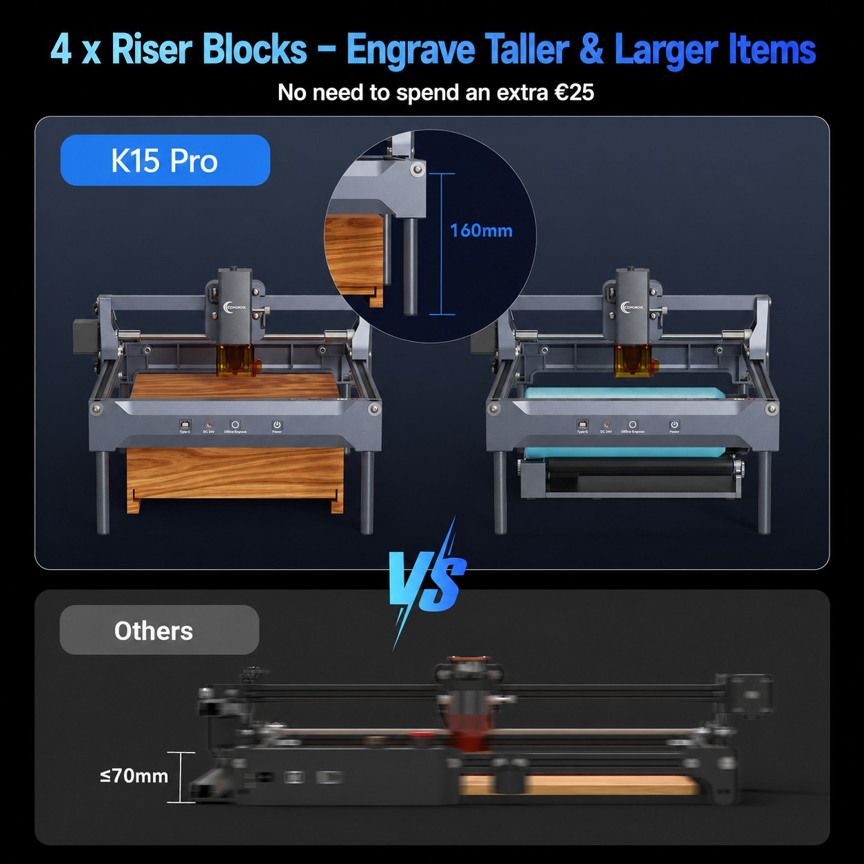 카버럴 K15 프로 레이저 조각기 7W 12W 에어 어 - Laser Marking Machine 리뷰 및 가격